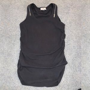 Michael Kors silver zipper tank / tunic